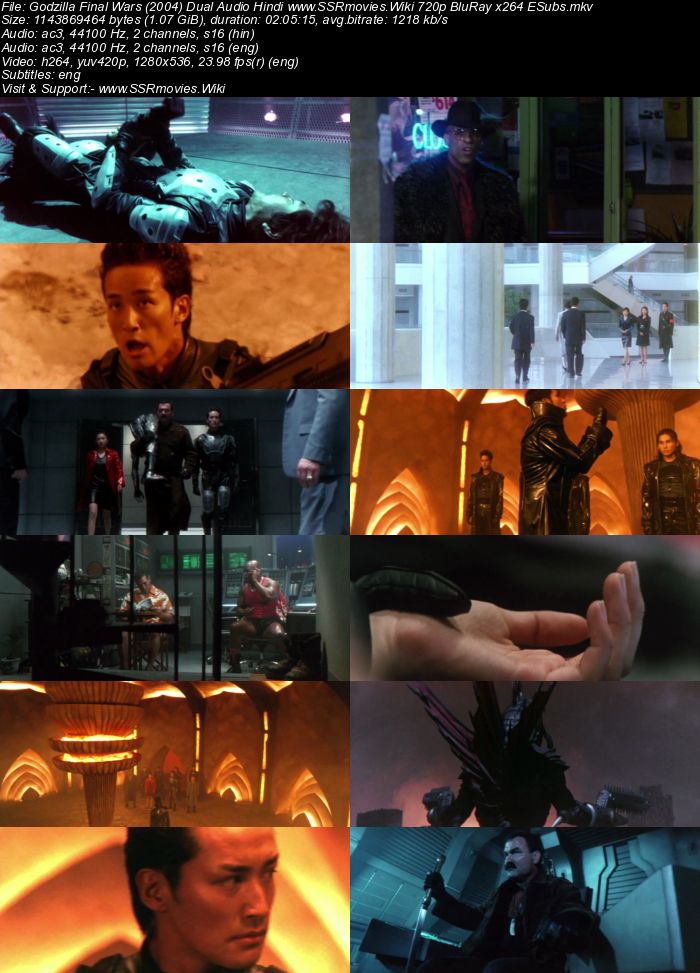 Godzilla Final Wars (2004) Dual Audio Hindi 720p BluRay 1.1GB ESubs Movie Download