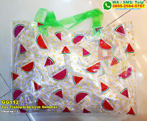 Tas Transparan Love Summer