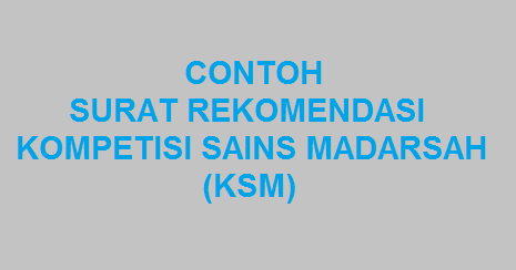 Contoh Surat Rekomendasi Ksm Mtss Baitul Muttaqin Tumbrasanom