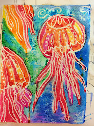 watercolor jellyfish resist showers april class smart medium