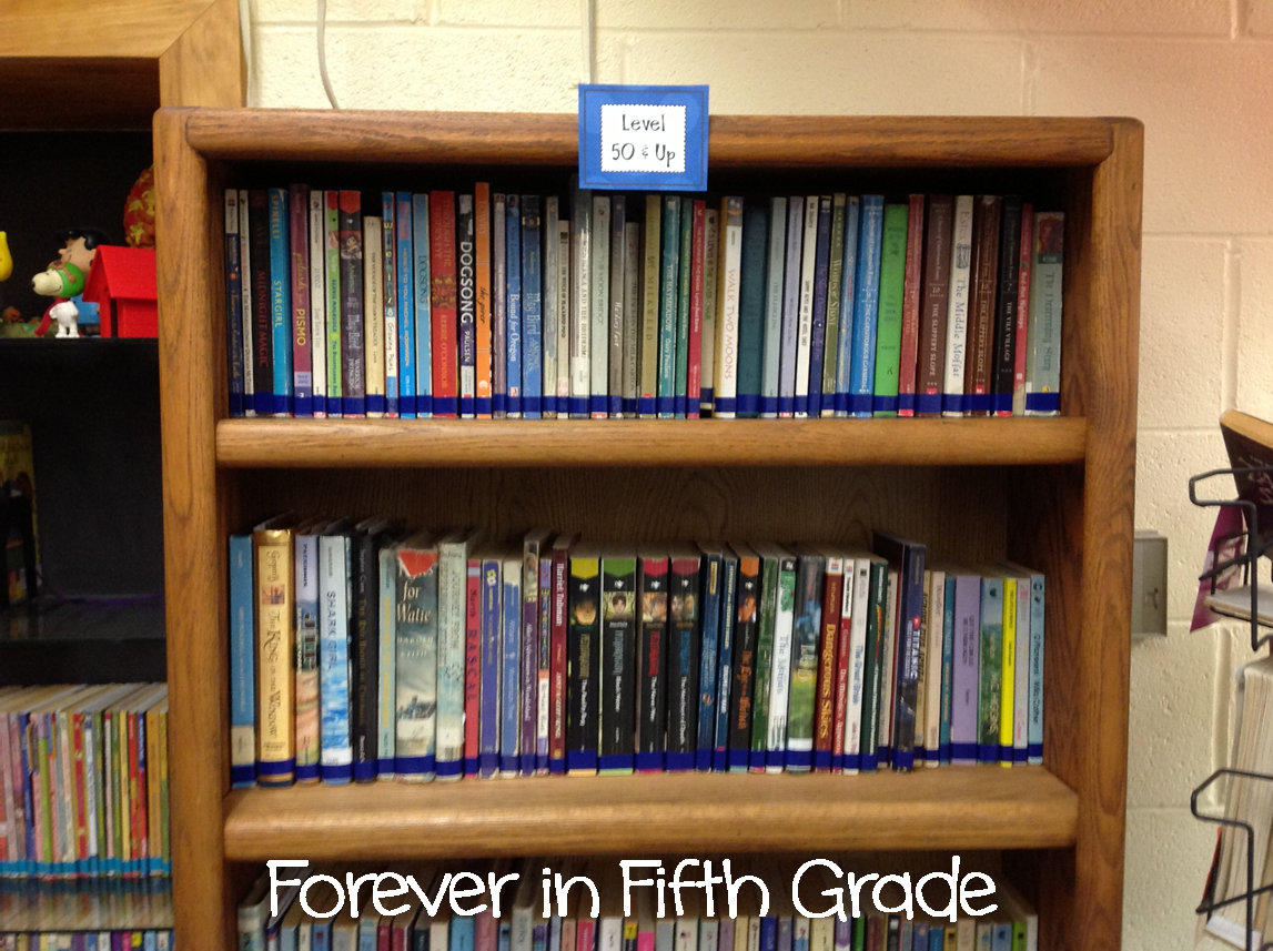 Forever in Fifth Grade Monday Made ItA Leveled Library at Last!