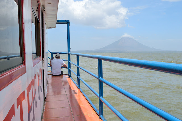 À bord du ferry en route pour l'île d'Ometepe