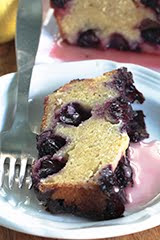 'Purple Rain' Blueberry Loaf Cake w/ Lemon Syrup (GF)