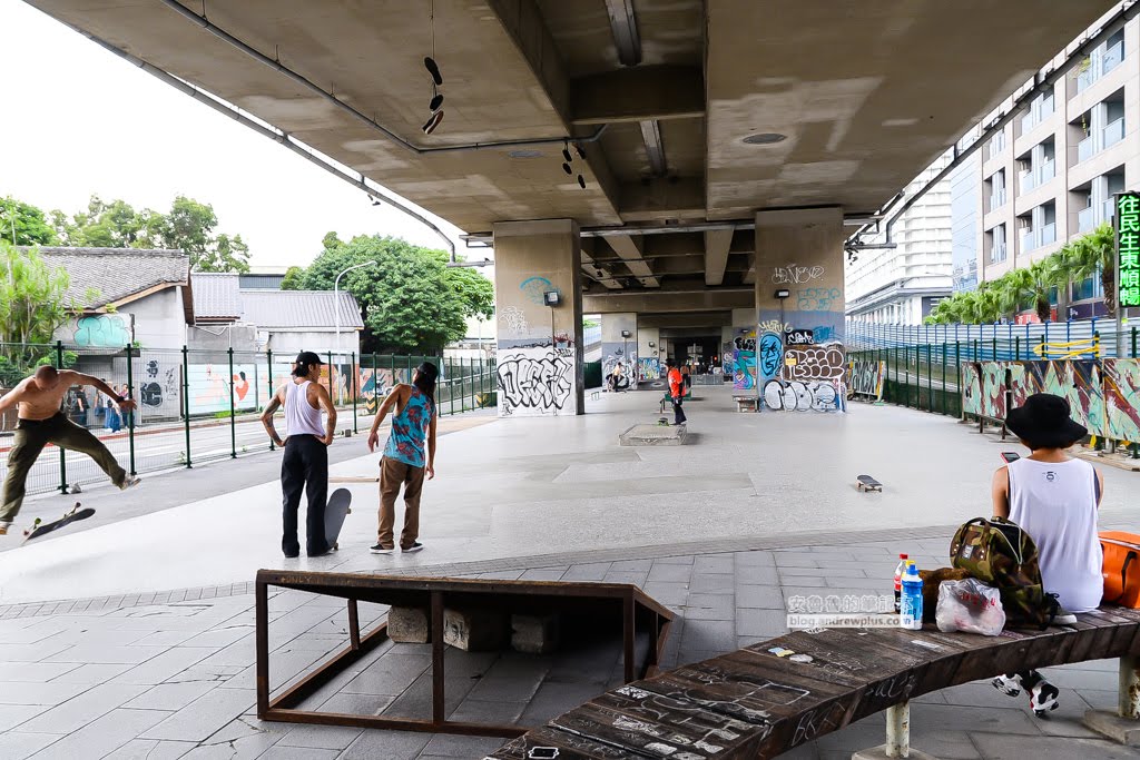 台北滑板場地,台北可以玩滑板的地方,新生高架滑板場