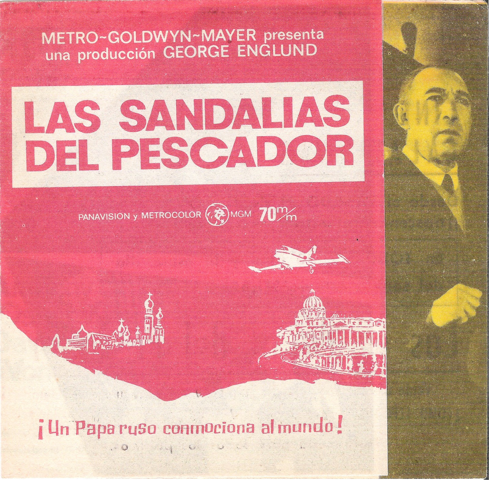 CINE - PROGRAMAS DE MANO: LAS SANDALIAS DEL PESCADOR-ANTHONY QUINN(1 - Pelicula Las Sandalias Del Pescador En Español Completa
