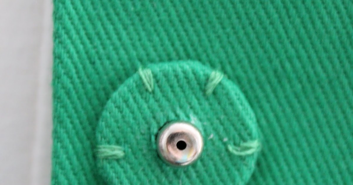 Nicole at Home Tutorial Covering snaps with thick fabric