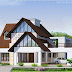 Two storey house has a total area of 2738 Sq.feet