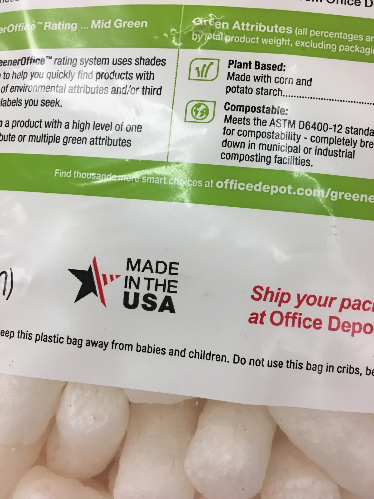 Eco Modern Concierge Made in the USA / Eco Packing Peanuts