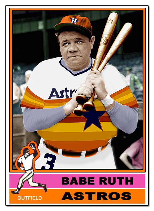 Dick Allen Hall of Fame: Parade of Ridiculousness: Babe Ruth in tequila  sunrise stripes