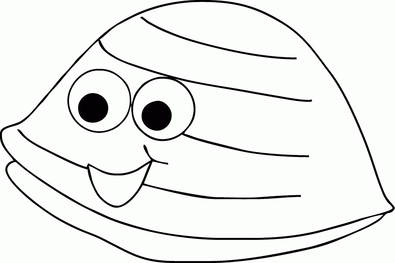 Gambar Sketsa Kerang Laut Sobsketsa