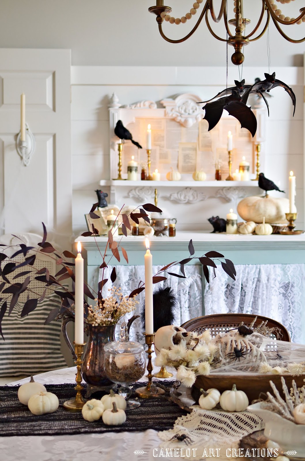 Camelot Art Creations: Vintage Chic Halloween Tablescape: Halloween ...