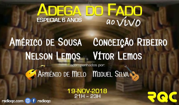 ADEGA DO FADO AO VIVO ESPECIAL 6 ANOS!