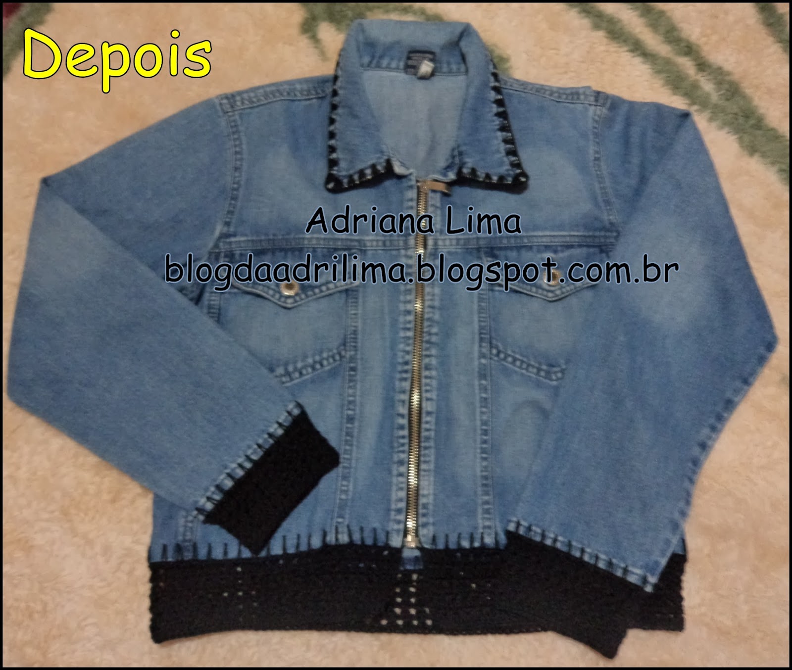 jaqueta jeans customizada