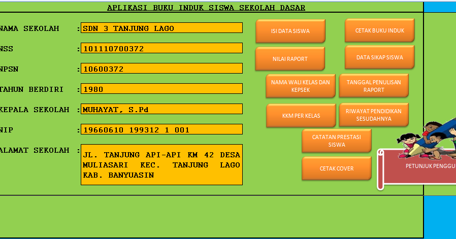 Contoh Format Buku Induk Siswa Lengkap Untuk Semua Jenjang Contoh Format Buku Induk Siswa Lengkap Untuk Semua Jenjang