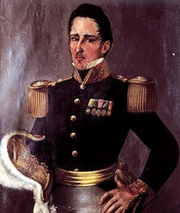 José María Córdova Dibujo de José María Córdova con ropa militar