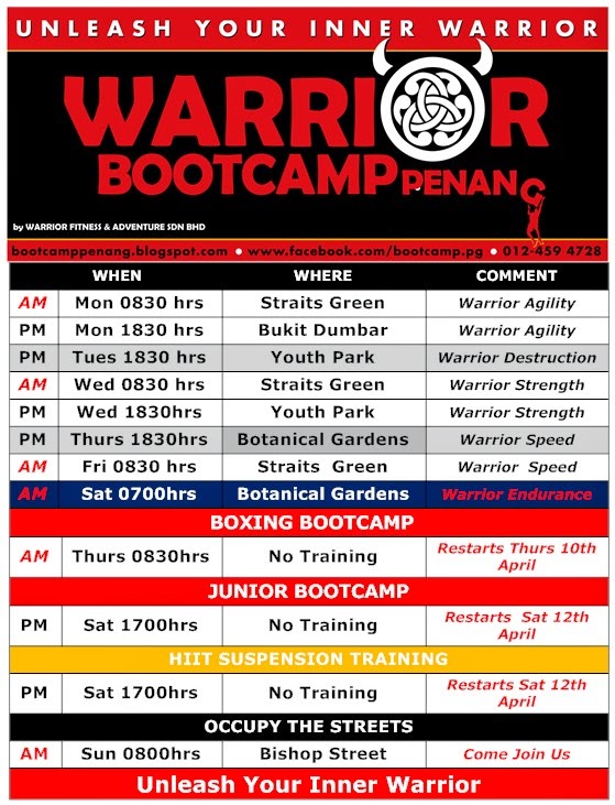Warrior Bootcamp Penang Malaysia : Unlock Your True Potential : 31st Warrior Bootcamp Penang Malaysia : Unlock Your True Potential : 31st