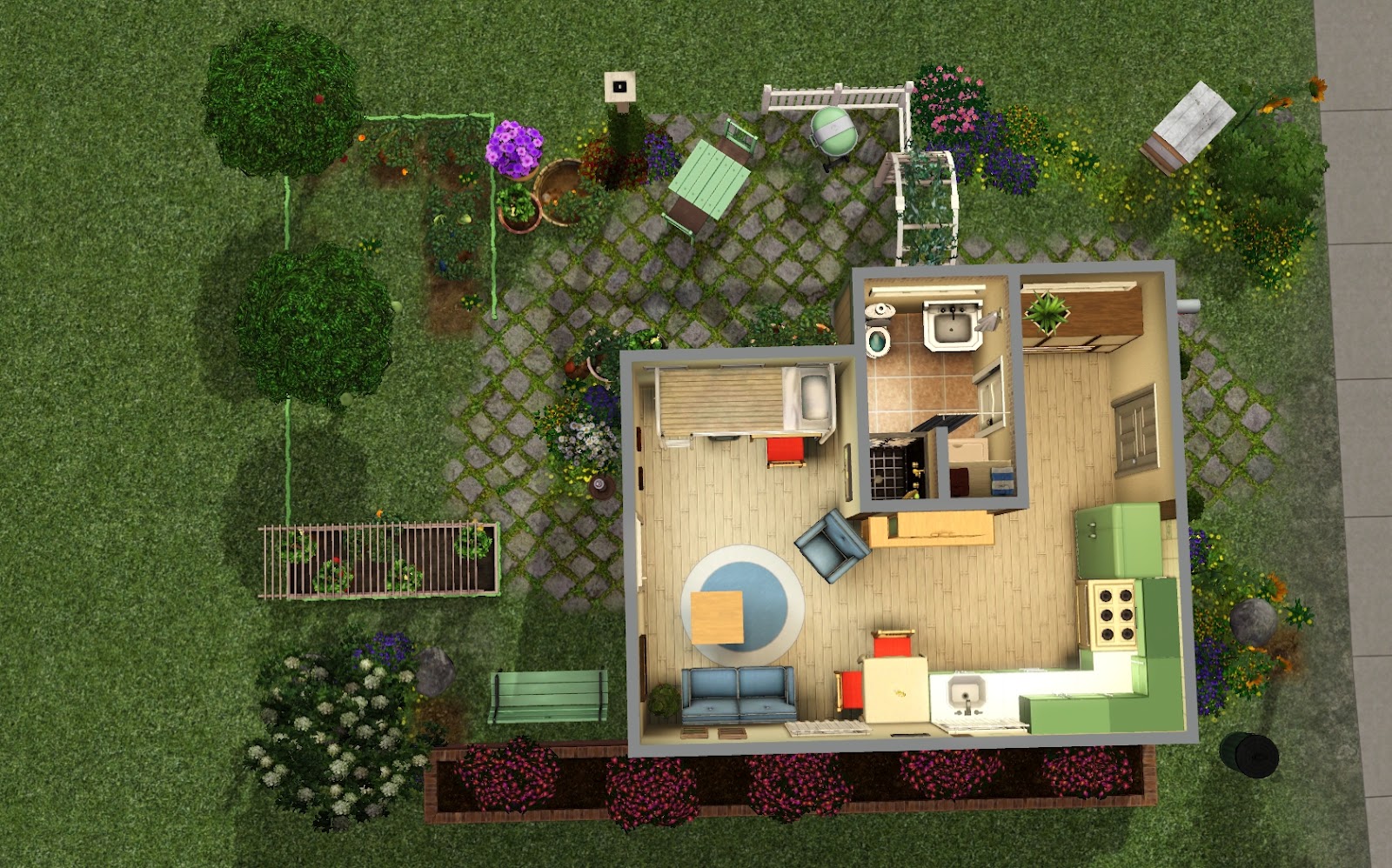 My Sims 3 Blog: Tiny Basement by Berryann