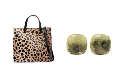 Акцентные аксессуары Сумка с леопардовым принтом и зеленые серьги для капсульного гардероба в повседневном стиле Casual