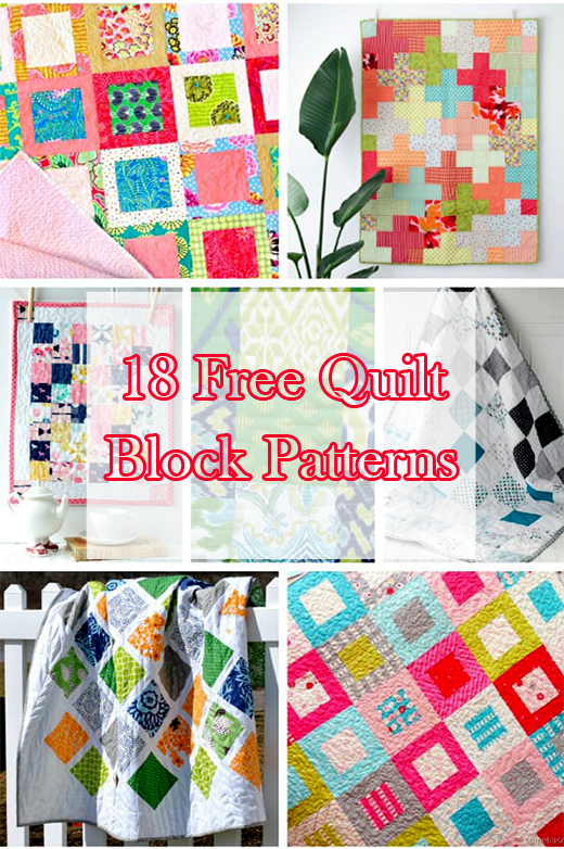 Quilting Land 18 Free Quilt Block Patterns