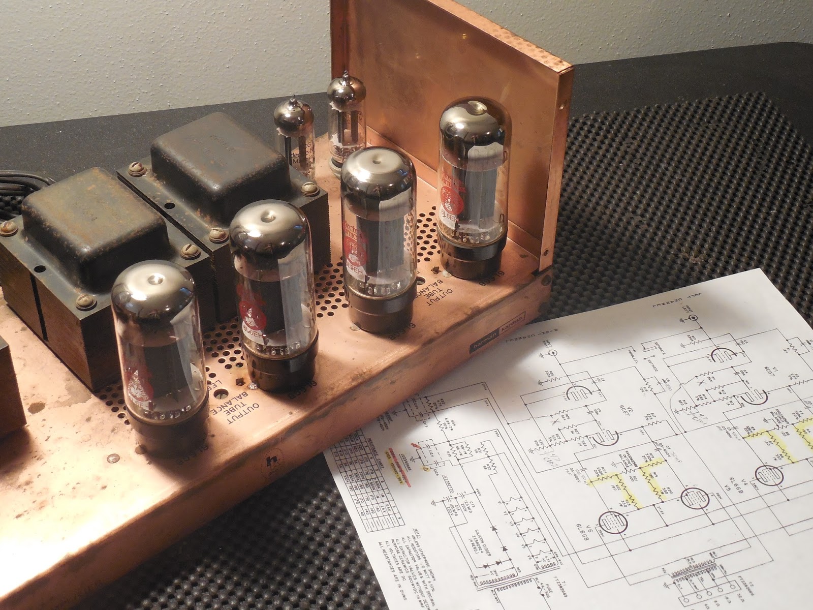 Vintage HiFi Audio Restorations Harman Kardon 250 Stereo Tube Power