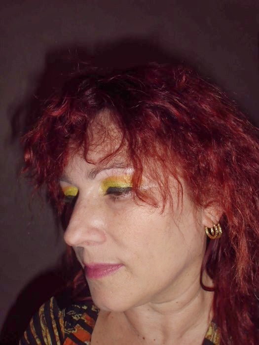 look amarillo y naranja