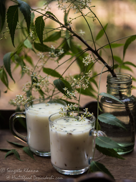 veppampoo moar kuzhambu or neem flower infused buttermilk