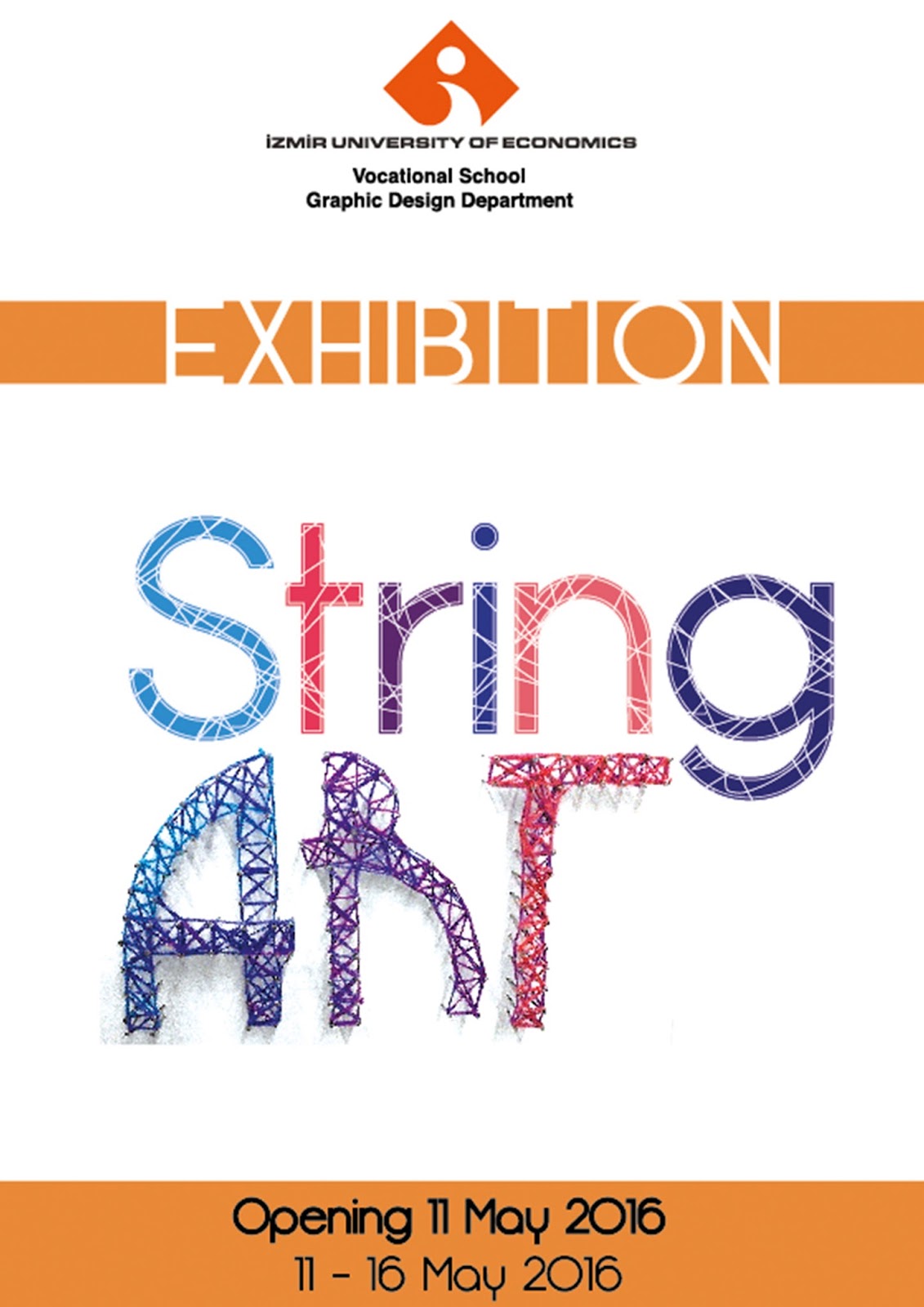 Izmir Ekonomi Universitesi Grafik Tasarim Bolumu Ieu Grafik Tasarim Bolumu Tipografi Dersi String Art Sergisi