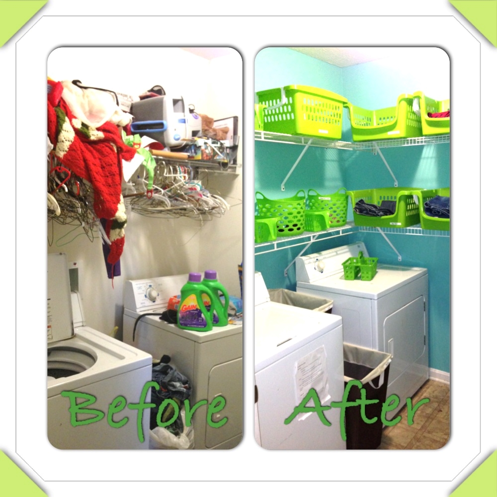 Learning at His Feet Clutter Crushing The Laundry Room