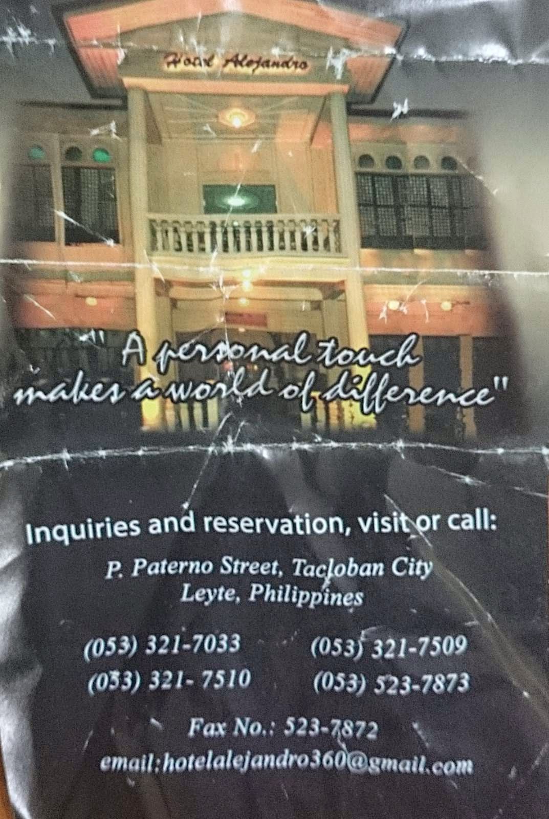 The Budget Traveller Philippines ROOM RATES Hotel Alejandro