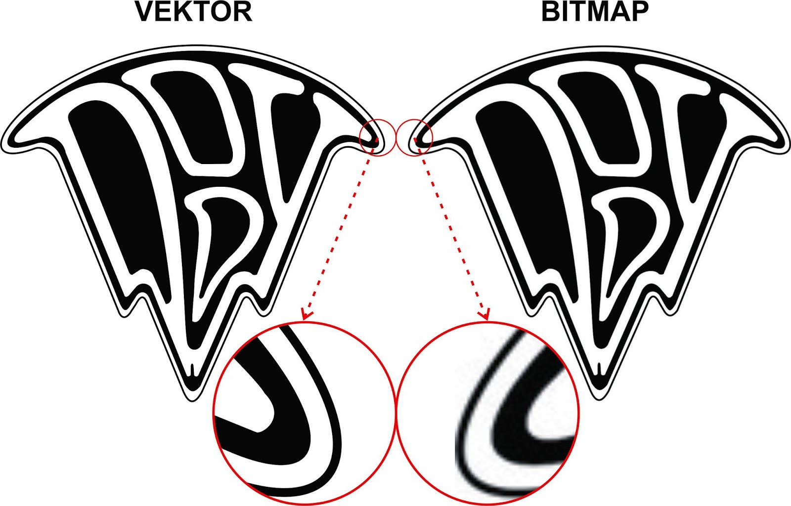 Bitmap Dan Vektor Dalam Desain Grafis Konsep Desain Grafis