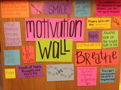 The Shore Life According to M: Motivation Wall