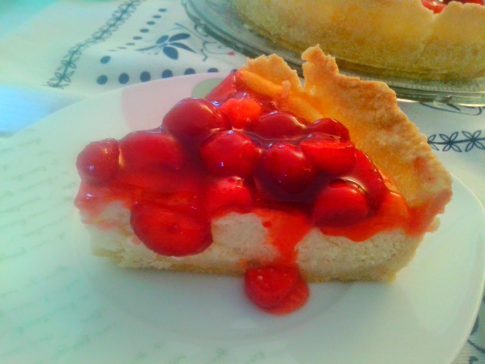 Porción Tarta de Queso con Frutos Rojos