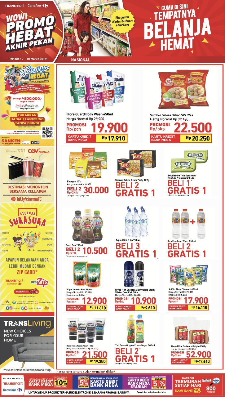 #Transmart #Carrefour - #Promo #Katalog Akhir Pekan Periode 07 - 10 Maret 2019 #Transmart #Carrefour - #Promo #Katalog Akhir Pekan Periode 07 - 10 Maret 2019