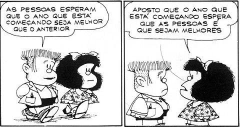Mafalda e o que as pessoas esperam do ano novo | Contar Histórias