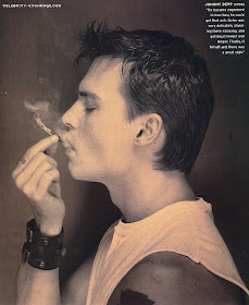 Hot Wallpaper: Johnny Depp Smoking.