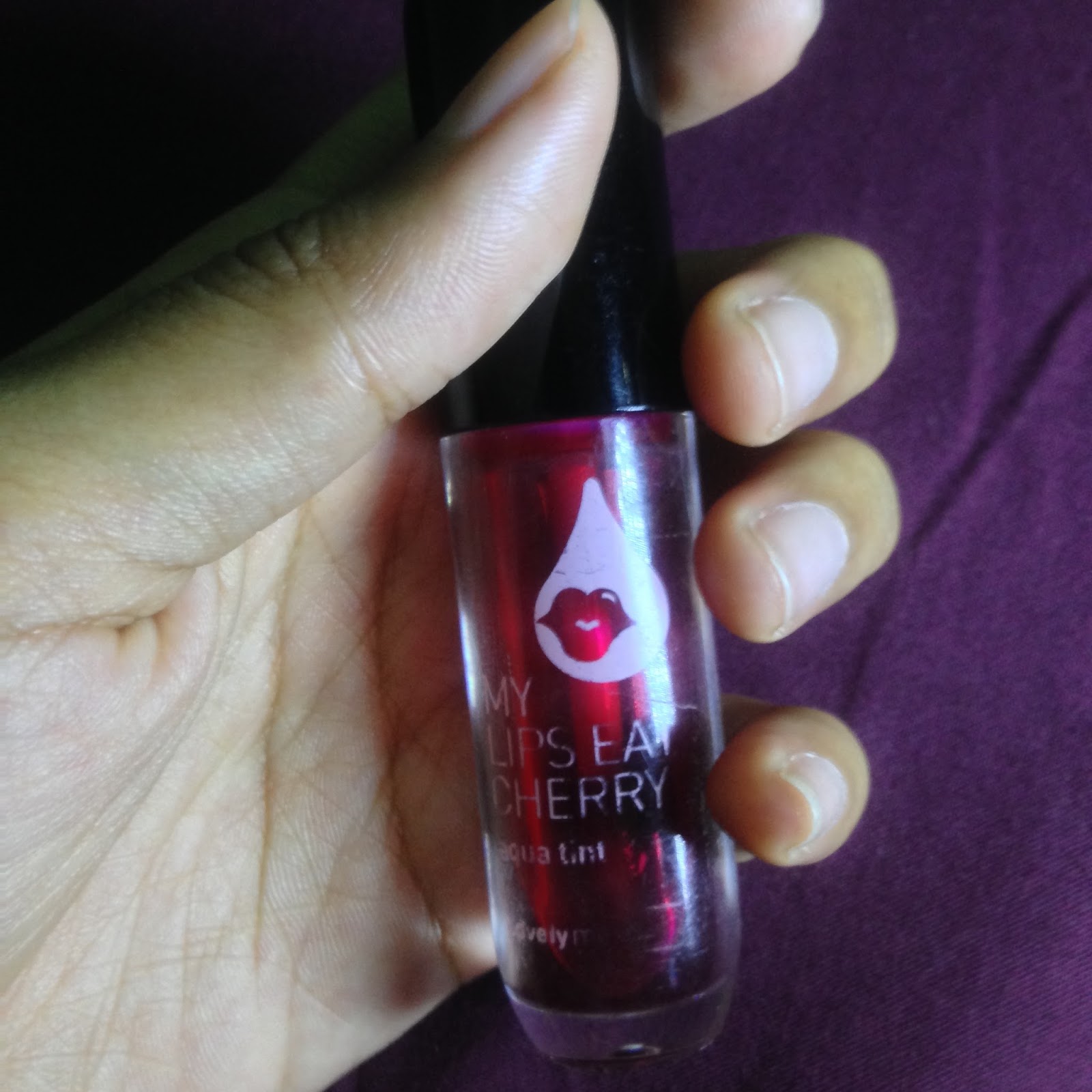 [REVIEW] The Face Shop My Lips Eat Cherry Aqua Tint it's