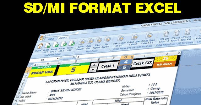 Aplikasi Raport KTSP SD/MI Excel Untuk Semua Kelas Pos