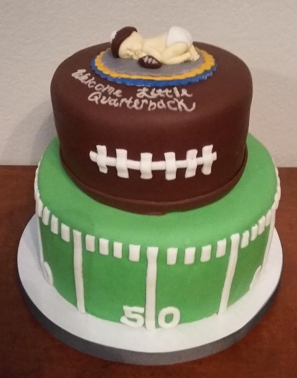 My Cake Hobby Football Baby Shower