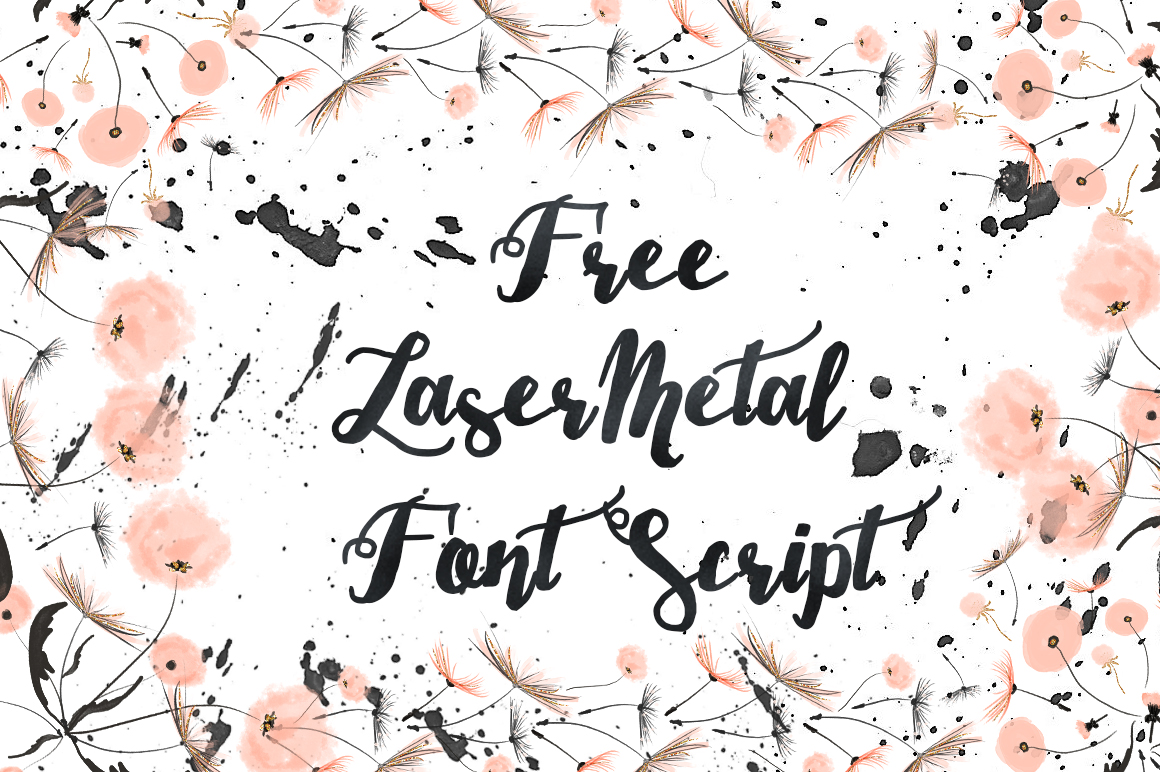 DLOLLEYS HELP Laser Metal Font Script