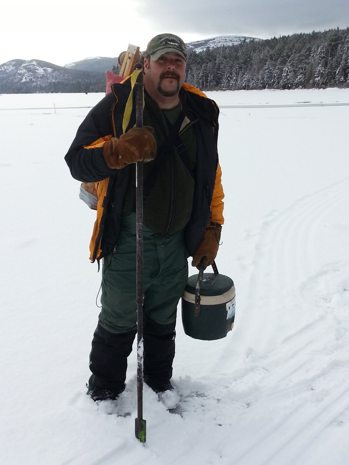 Trekking For Adventure and Fun Ice Fishing Eagle Lake January 2013