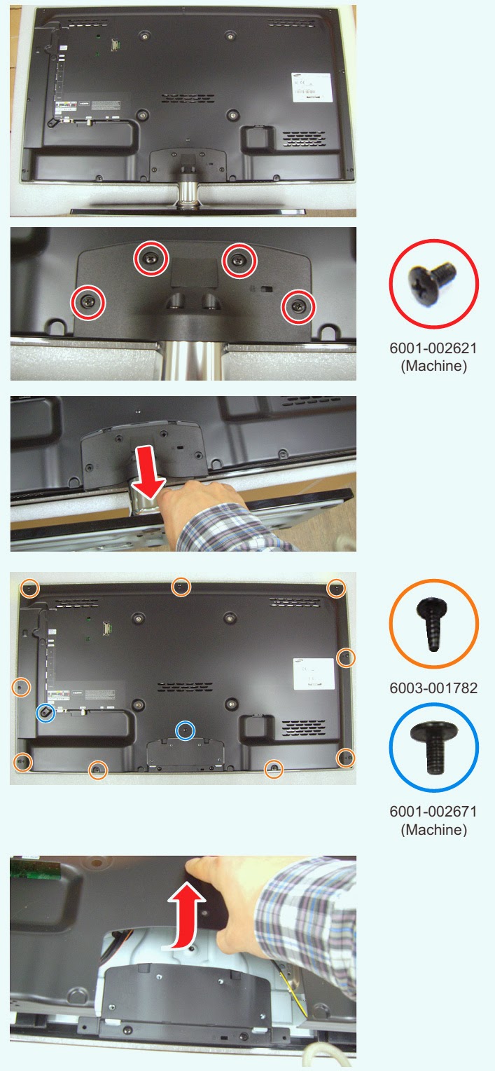 Electro help HOW TO DISASSEMBLE SAMSUNG UE & UD SERIES LED LCD TVs