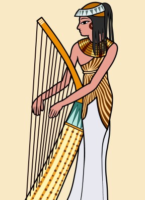 古代エジプトのハープ