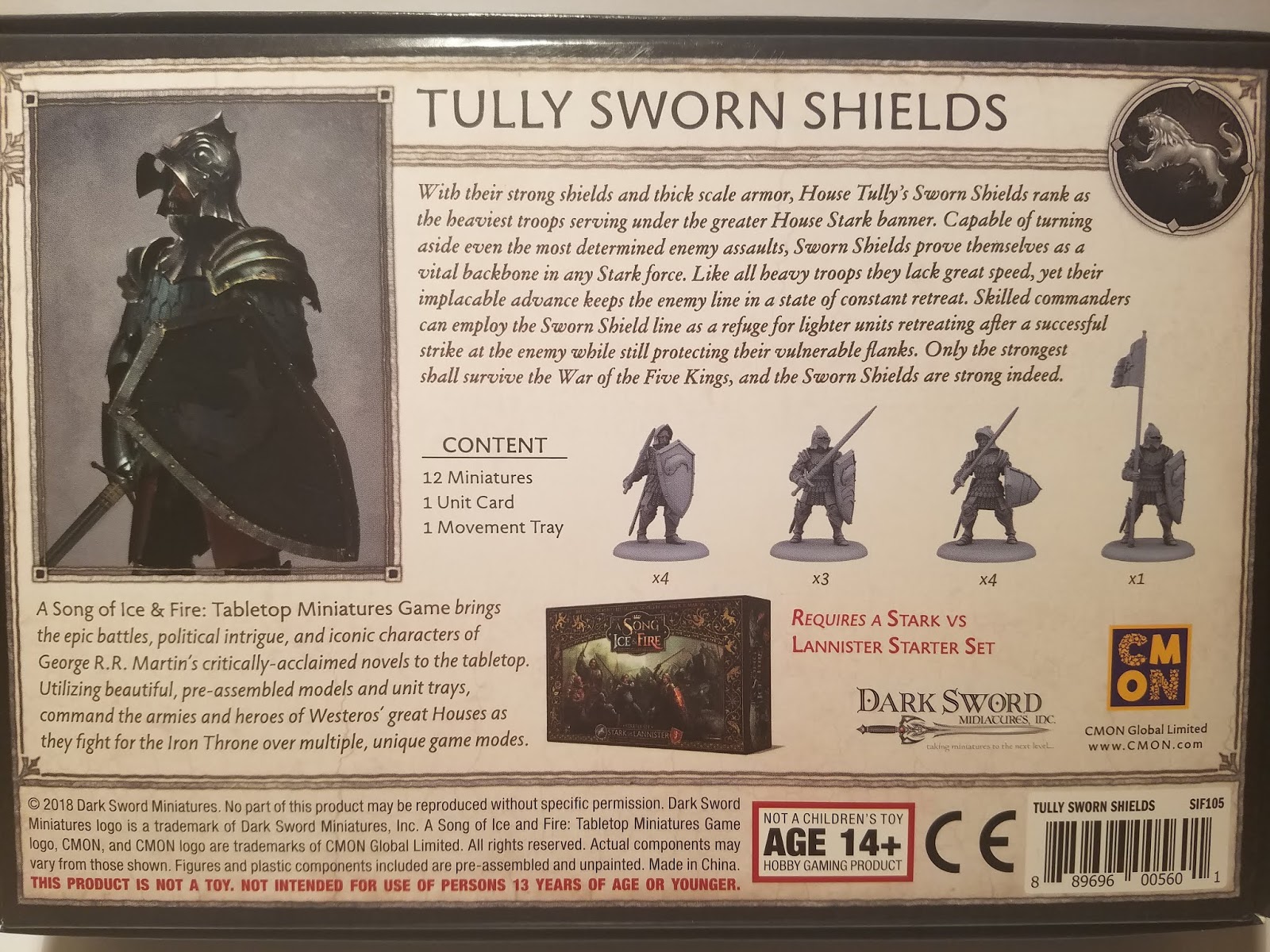 Boisterous Exuberance Tully Sworn Shields Song Of Ice And Fire Miniatures Game