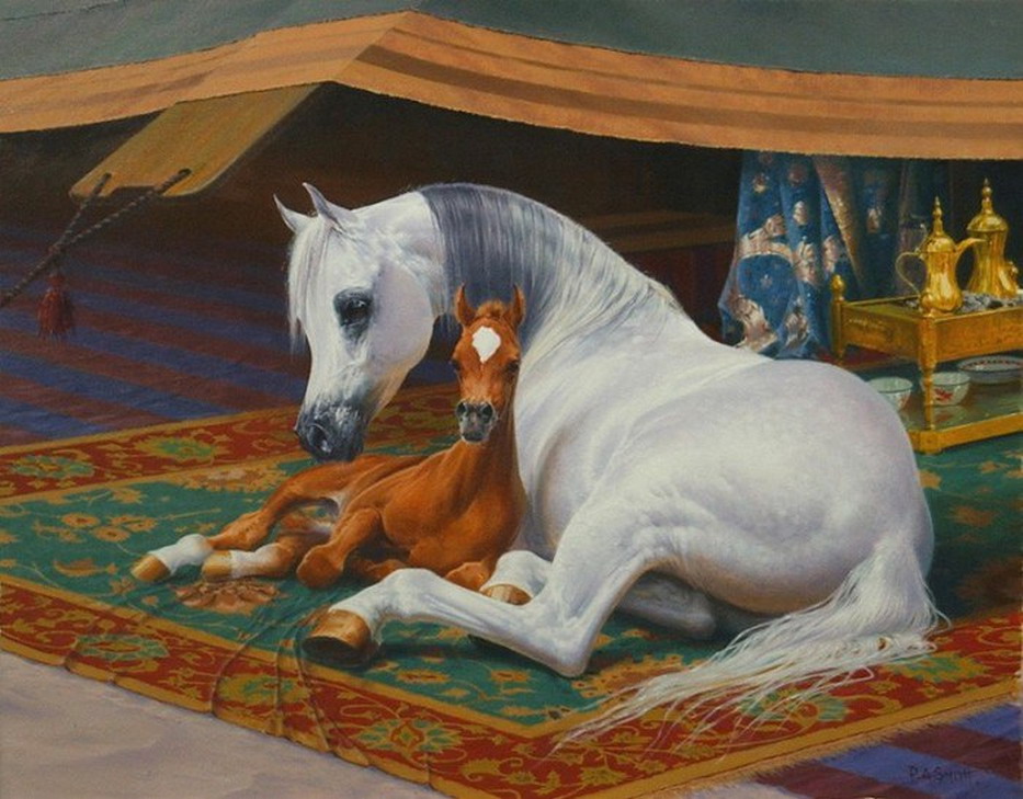 El arte es su máxima expresión "Caballos Arabes" Pinturas Artísticas