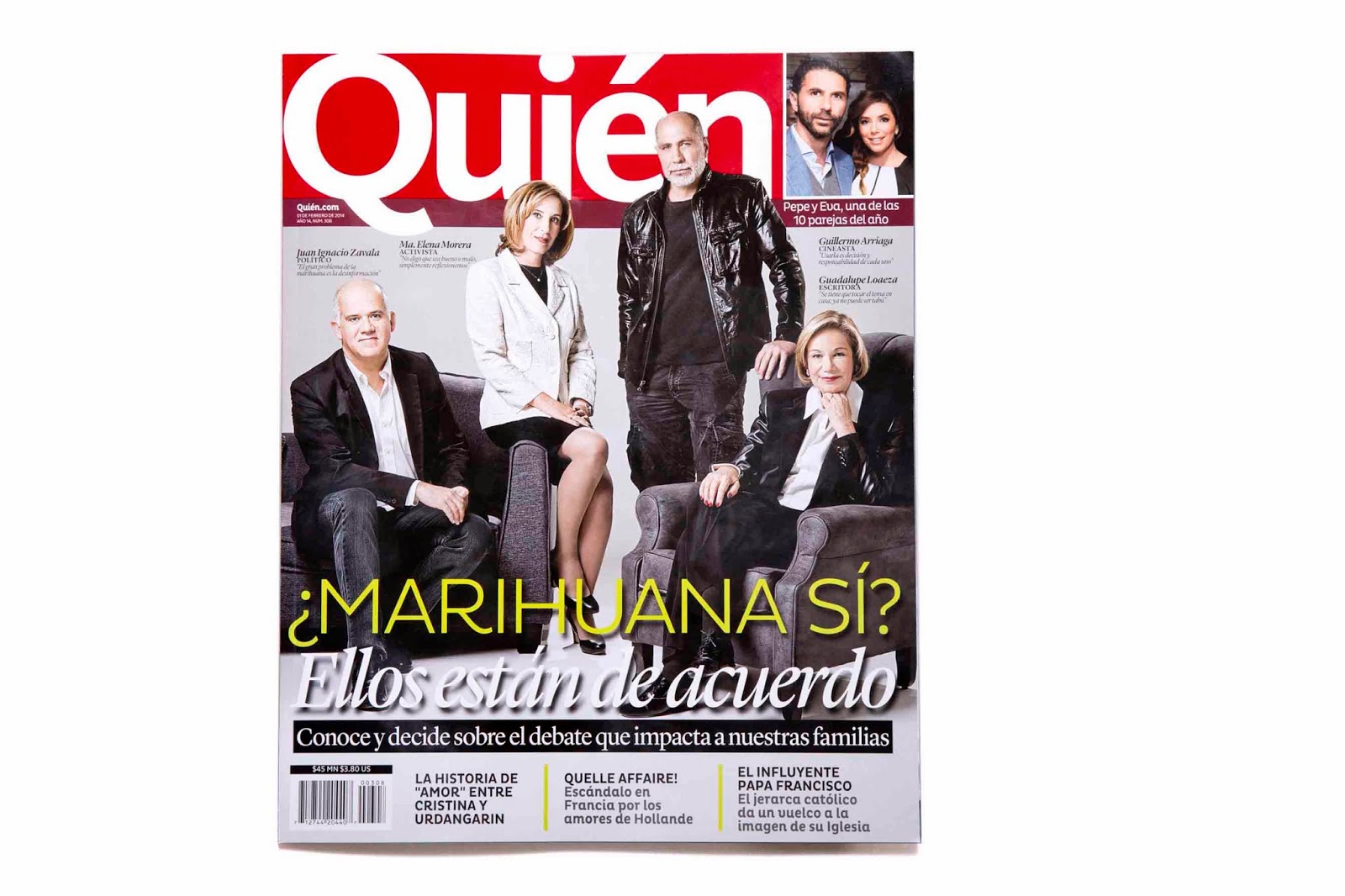 ALFREDO PELCASTRE PHOTOBLOG: PORTADA REVISTA QUIEN MES DE ENERO 2014