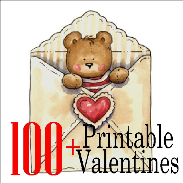 Let your little one hand out a fun Valentine this year at his Valentine class party with one of these 100 Valentine printables.  Whether you want a candy valentine or non candy valentine, you'll be sure to find what you need. #valentines #valentineclassgift #classvalentine #printablevalentine #diypartymomblog