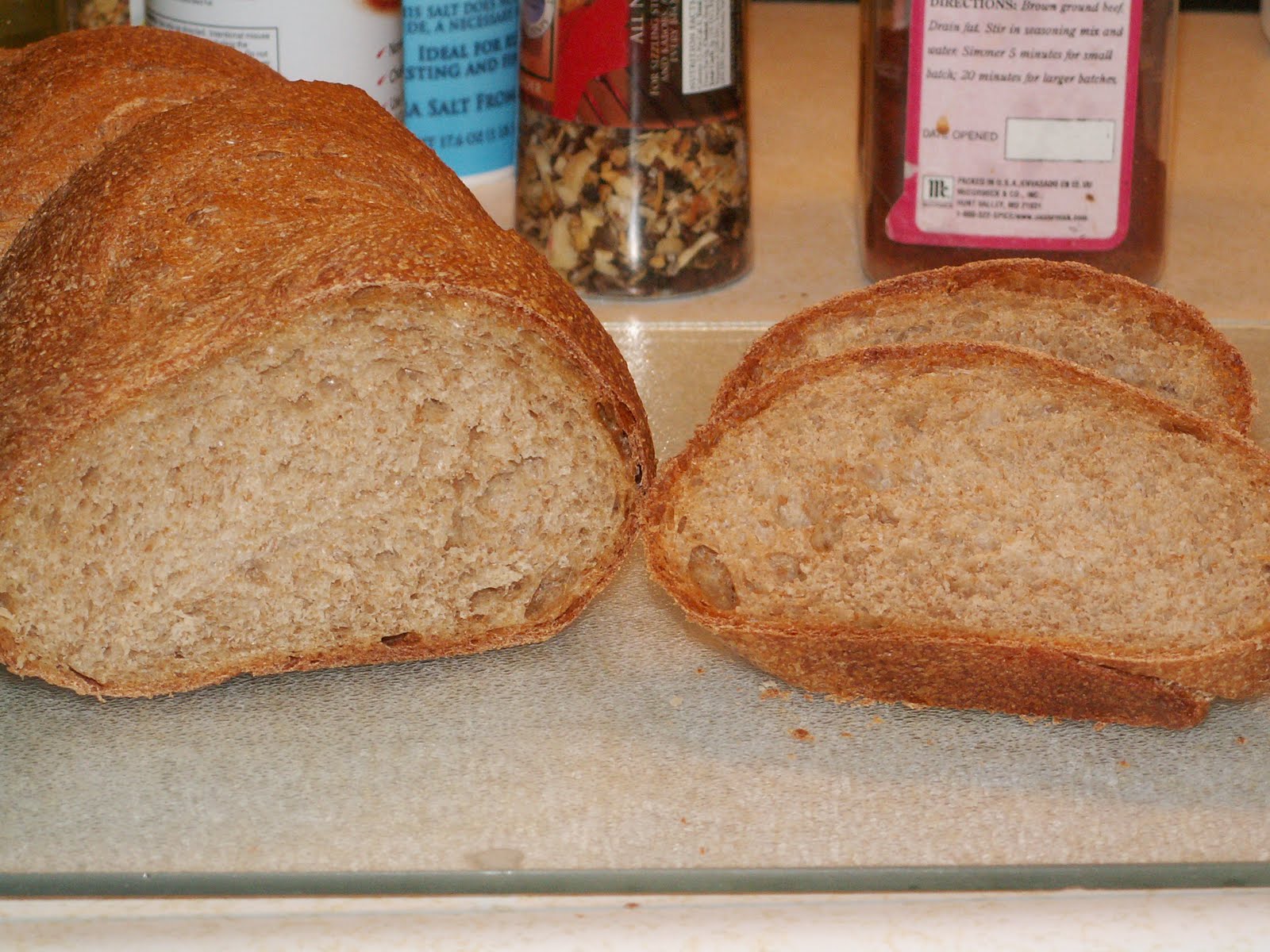 Chaos Amongst the Flours and Flowers Molasses Wheat Bread