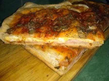 receta facil de pizza rellena