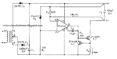 Build a 5V 0.5A Power Supply Circuit Diagram