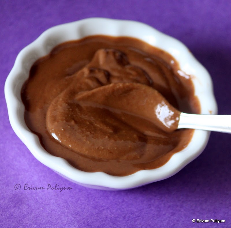 Erivum Puliyum Homemade ChocolateAlmond Spread (2 Ingredient Spread